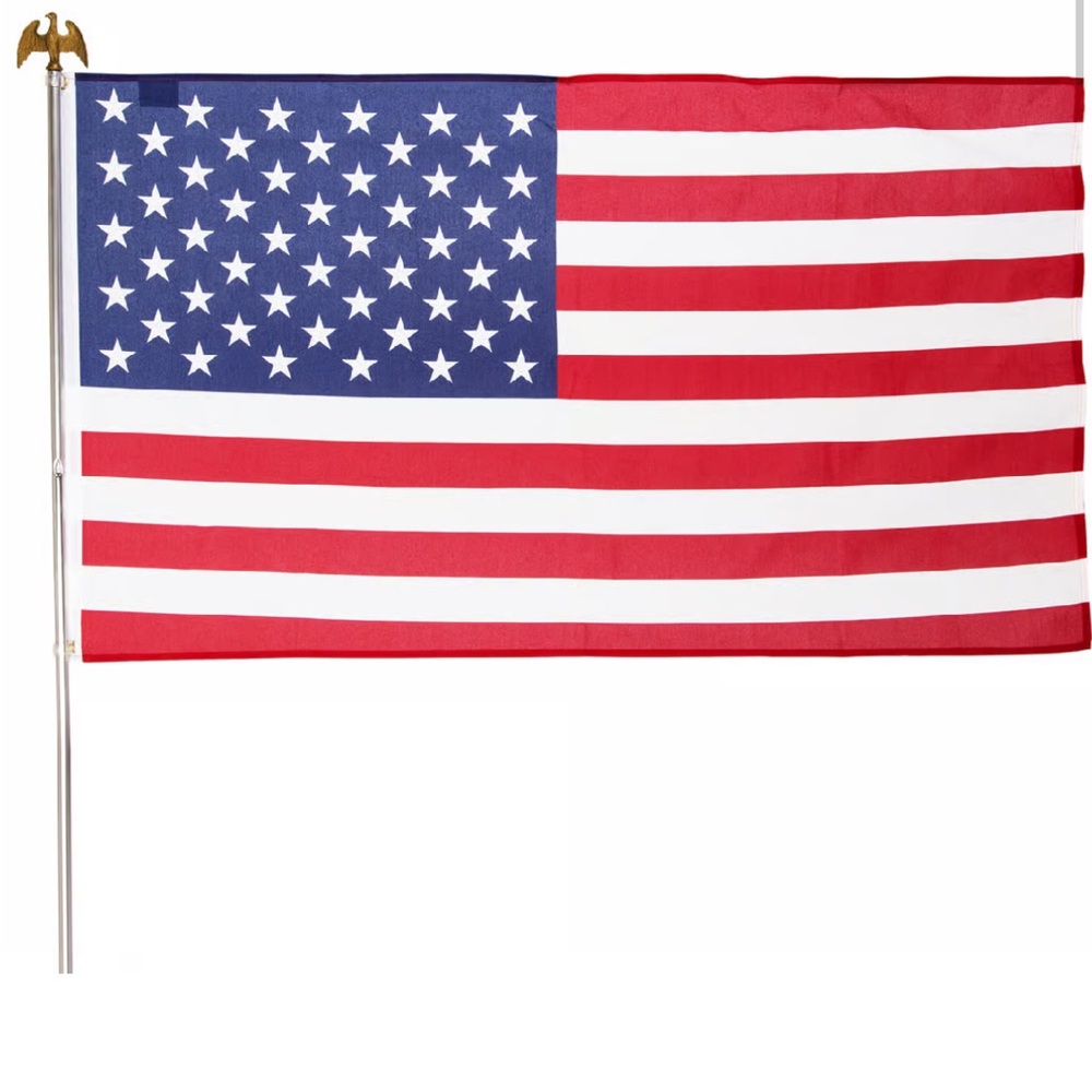 Valley Forge American Flag 3 x 5 ft. Printed Poly Cotton Made in U.S.A.